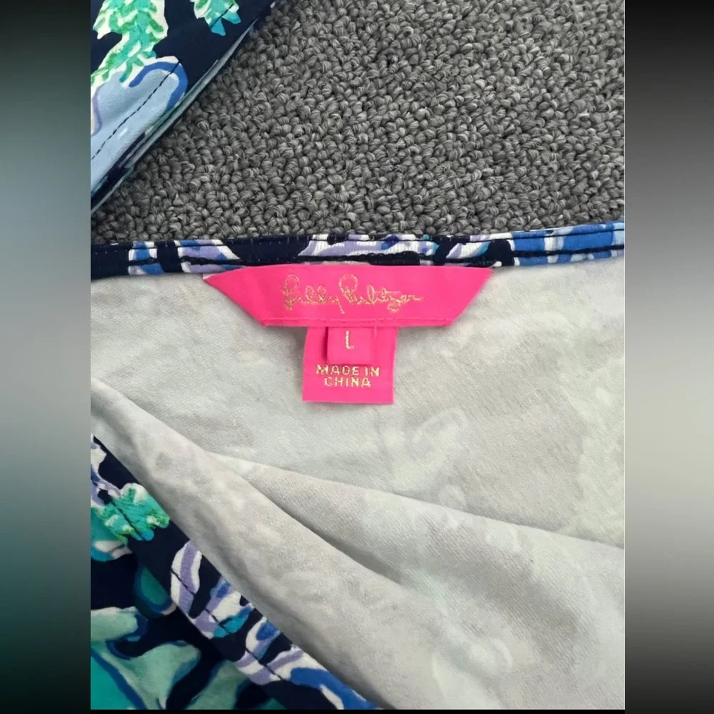 Lilly Pulitzer Vibrant Blue and Green Maxi Dress - Picture 5 of 6
